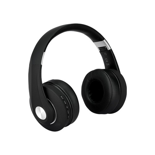 Casque Bluetooth sans fil, noir - 12 heures d'autonomie, pliable