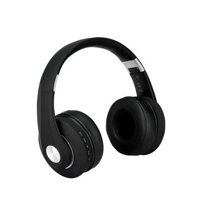 Casque Bluetooth sans fil, noir - 12 heures d'autonomie, pliable
