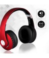 Casque sans fil Bluetooth - Rouge, jusqu'à 12 heures d'autonomie, entrée Micro SD et AUX