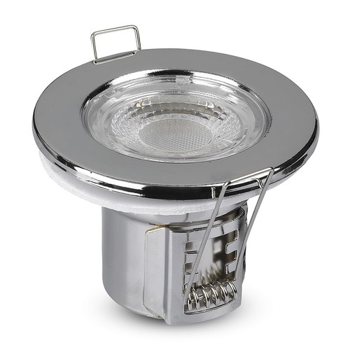 Spot LED encastrable 5W Ø8,15cm - Ignifuge, Samsung LED chip, IP65, dimmable, Trou: Ø5,7 cm, Dim: Ø8,15 cm