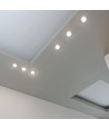 Spot LED encastrable 5W Ø8,15cm - Ignifuge, Samsung LED chip, IP65, dimmable, Trou: Ø5,7 cm, Dim: Ø8,15 cm