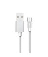 Câble Micro USB 1m - Nylon tressé, Argent, Série Platinum