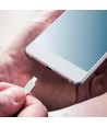 Câble Micro USB 1m - Nylon tressé, Argent, Série Platinum