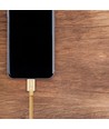 MicroUSB 1m câble en tissu - Or, microUSB vers USB-A