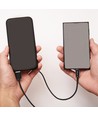 MicroUSB câble 1m noir - Tissu en coton, MicroUSB vers USB-A