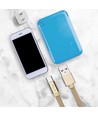 Câble USB Type-C 1m en or - Ruby Series, tresse en coton, USB-C vers USB-A