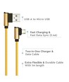 Câble Micro USB 1m Type-L, Or - 2.4A, Diamond Series, coton tissé