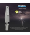 Lampadaire LED 100W - 140lm/W, 14.000lm, Samsung LED chip, gris, extérieur