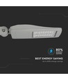 Lampadaire LED 100W - 140lm/W, 14.000lm, Samsung LED chip, gris, extérieur
