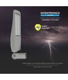Lampadaire LED 150W, 140lm/W - Samsung LED chip, Inventronics driver, 5700K, IP65