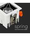 Spot LED encastrable carré 4W, Samsung chip, RA90 - 5700K, 12 degrés, perçage : 45x45mm