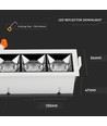 Projecteur LED 12W, Downlight, Puce Samsung, 5700K, 12D