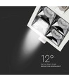 Spot LED encastrable 16W Samsung Chip - Carré, RA90, Coupe : 8,5 x 8,5 cm, Dim : 9,3 x 9,3 cm