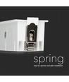 Spot LED encastrable rectangulaire 20W, RA90 - Samsung LED chip, blanc, coupe : 200x45 mm, 5700K