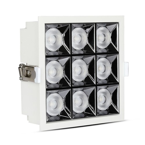 Dalle LED encastrable carrée 36W, Samsung chip - RA90, 2880lm, Trou: 120x120mm, 38 degrés