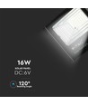 Projecteur LED solaire 40W avec détecteur - 1050lm, 6000K, IP65, incl. télécommande et panneau solaire