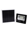 Projecteur LED solaire 20W - 1650lm, IP65, 6000K, noir, incl. panneau solaire et télécommande