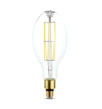 Ampoule filament LED E27 24W ED120 - 160lm/W, 4000lm, verre clair, 6400K, Ø12cm, hauteur 30cm