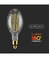 Ampoule filament LED E27 24W ED120 - 160lm/W, 4000lm, verre clair, 6400K, Ø12cm, hauteur 30cm
