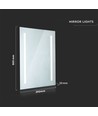 Lampe miroir LED 17W - Chrome 6400K Ø500*390mm