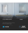 Lampe miroir LED 17W - Chrome 6400K Ø500*390mm