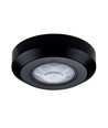 Détecteur de plafond infrarouge PIR 360° - Noir, en saillie, max 200W LED, IP20, portée 8m