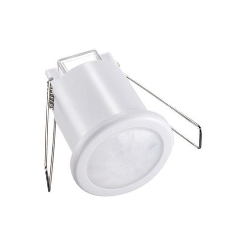 Détecteur de plafond PIR à encastrer, 360° - Blanc, 400W LED, portée 8m, IP20