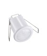 Détecteur de plafond PIR à encastrer, 360° - Blanc, 400W LED, portée 8m, IP20