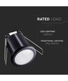 Détecteur PIR encastrable plafond Ø4cm, 360° - Noir, IP20, détection jusqu'à 8m, perçage : Ø4cm