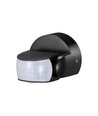 Détecteur de mouvement infrarouge - IP65 extérieur, noir, détection 180°/360°, max 600W LED