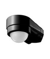 Capteur pour coin de maison, noir, détecteur de mouvement - réglable, montage d'angle, IP65 (max : 600W LED)