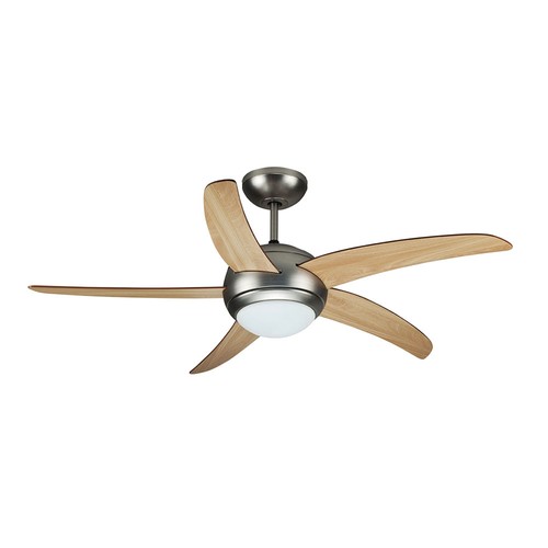 Ventilateur de plafond 60W - LED, enseigne lumineuse, contrôle RF, 5 pales, moteur AC