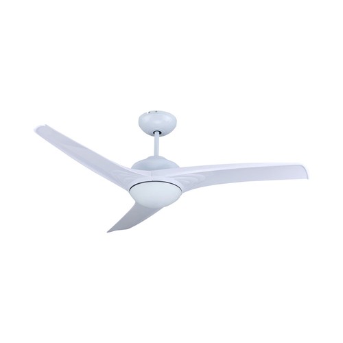 Ventilateur de plafond LED 35W - Contrôle RF, 3 pales, moteur DC, blanc