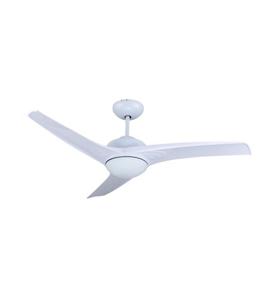 Ventilateur de plafond LED 35W - Contrôle RF, 3 pales, moteur DC, blanc