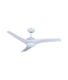 Ventilateur de plafond LED 35W - Contrôle RF, 3 pales, moteur DC, blanc