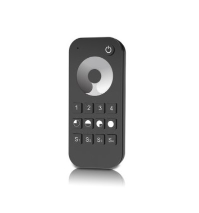 LEDlife rWave télécommande tactile variateur noire - 4 zones, batterie incluse, avec support