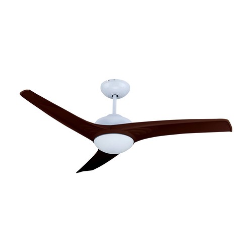Ventilateur de plafond LED 35W - Contrôle RF, 3 pales, moteur DC, brun