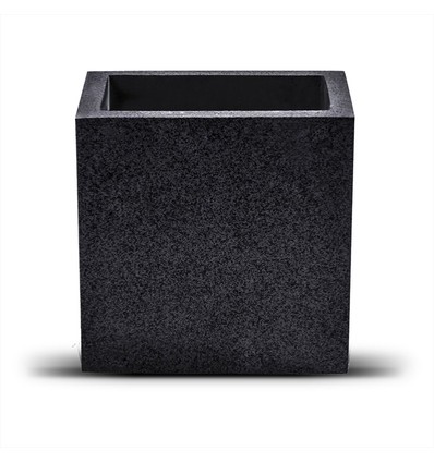 Applique murale carrée en béton G9 - Gris foncé, IP20, sans source lumineuse