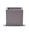 Applique murale carrée en béton G9 - Gris clair, IP20 intérieur, sans source lumineuse