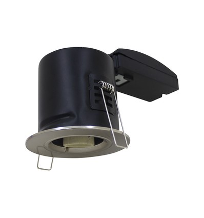 Spot encastrable GU10 coupe-feu - Ignifuge 30-90 min, IP20, Trou: Ø7,5-7,8 cm, Dimensions: Ø9,0 cm, sans source lumineuse