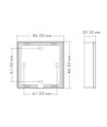 LEDlife rWave variateur mural CCT - 4 zones, batterie
