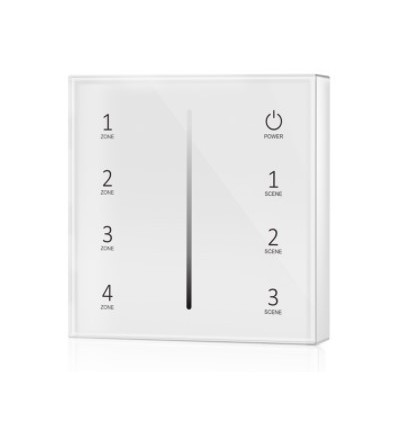 Télécommande variateur LEDlife rWave - 4 zones, batterie, montage mural