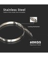 Colliers de câble en acier inoxydable, 100 pcs - Largeur 4,6 mm, 25 cm