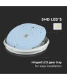 Plafonnier LED 20W - Samsung LED chip, 3-en-1 CCT, IP65 étanche, bulkhead
