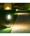 Borne LED 10W, 80cm - IP65, noir, Samsung LED chip, blanc froid, extérieur