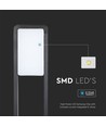 Borne LED 10W, 80cm - IP65, noir, Samsung LED chip, blanc froid, extérieur