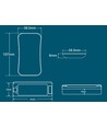 Télécommande variateur tactile LEDlife rWave - 4 zones, batterie incluse, avec support