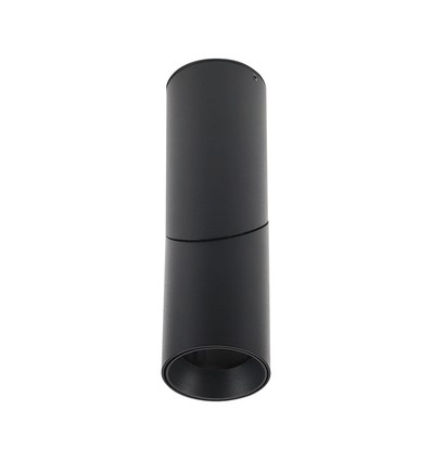 Spot en saillie GU10 - Noir, rond, aluminium, Ø5,95 x 19,7 cm, IP20 intérieur, sans source lumineuse