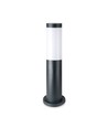Lampe de jardin 45cm en acier inoxydable - Gris, douille E27, IP44 extérieur, borne lumineuse