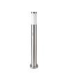 Lampe de jardin 80cm avec détecteur - Douille E27, acier inoxydable, IP44, max 60W